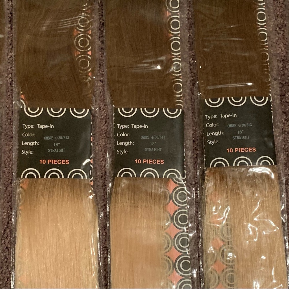 Ombré tape in hair extensions